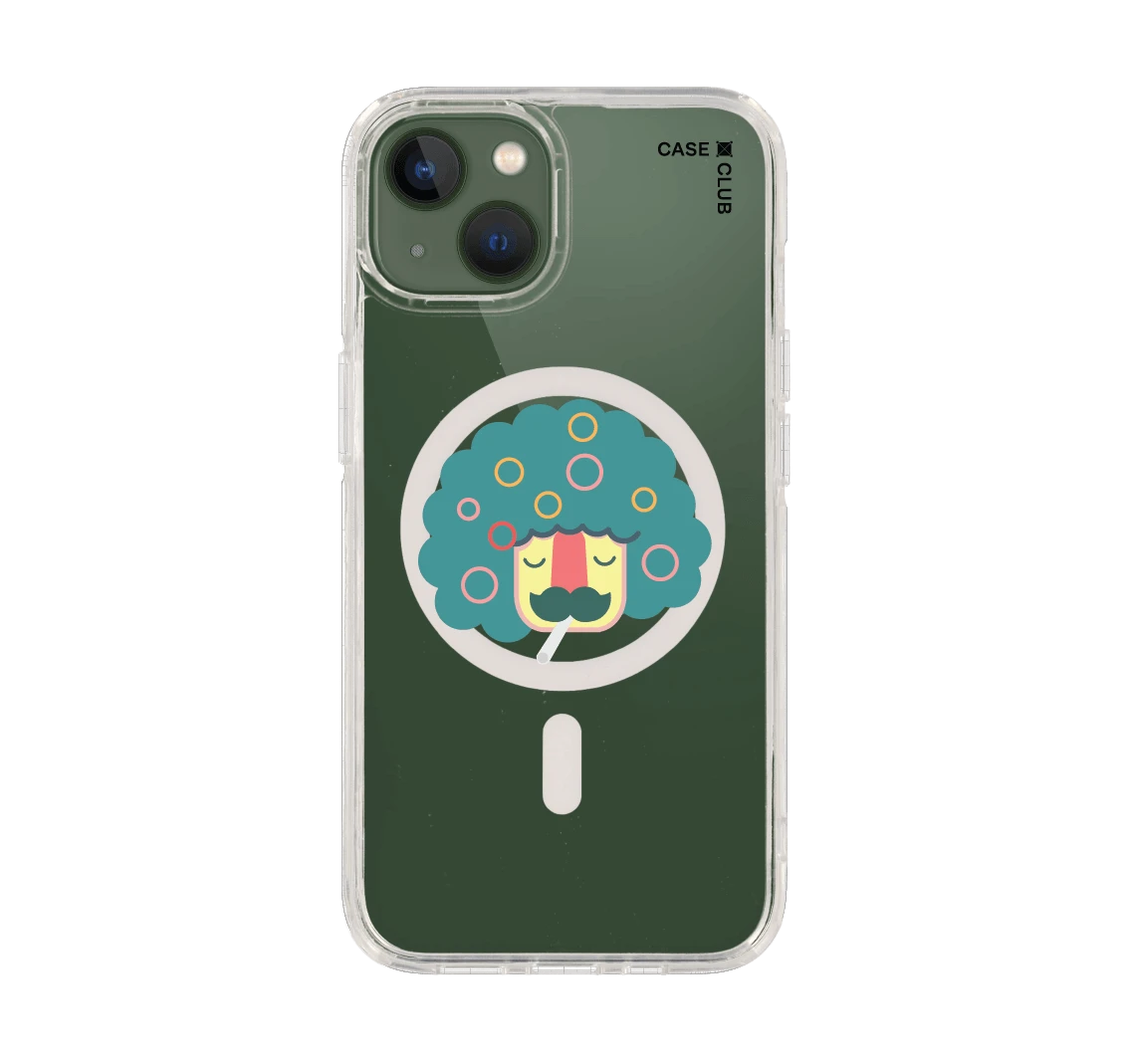 smoking moustache man